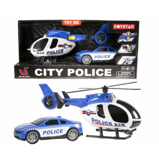 City Police Car & Helicopter