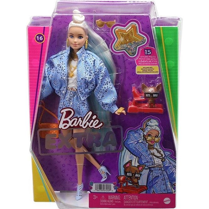 Barbie Extra Pop with Styling accessories and pet