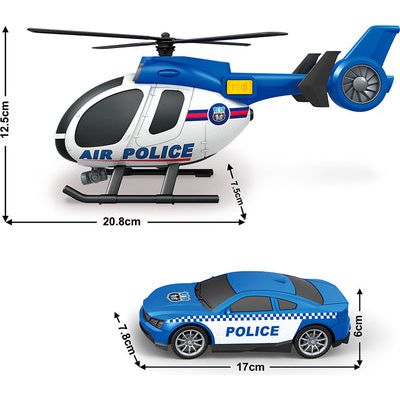 City Police Car & Helicopter